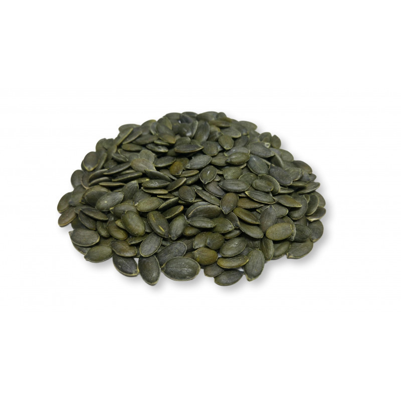 Pipa de calabaza pelada cruda